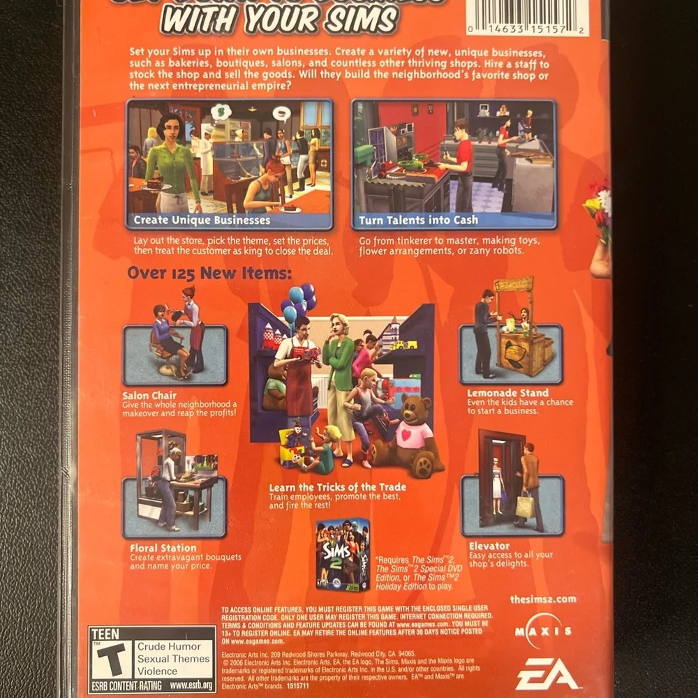 The Sims 2: Open for Business (PC, 2006) - CIB